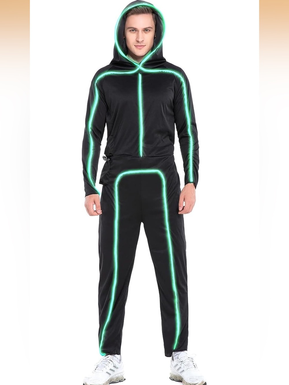 HSCTEK Light-up Adult Stick Figure Costume